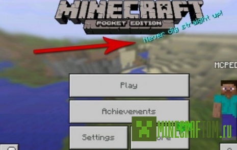 Мод More Splash Texts (Больше всплесков) для версии 1.1.0