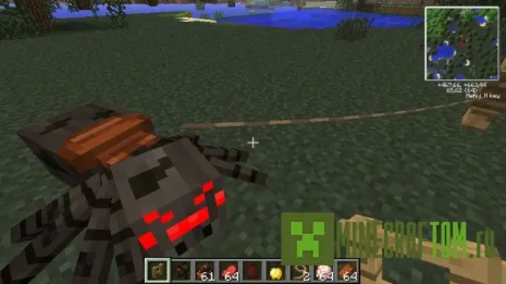 Мод Spider (Паук) для версии 0.8.1 Майнкрафт ПЕ Мод Spider (Паук) для версии 0.8.1 Майнкрафт ПЕ