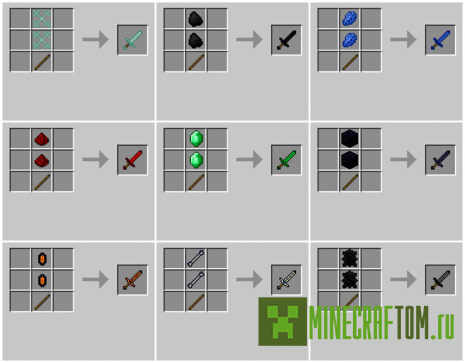 Мод Weapons Plus (Оружие плюс) для версии 1.7.10 Minecraft Мод Weapons Plus (Оружие плюс) для версии 1.7.10 Minecraft