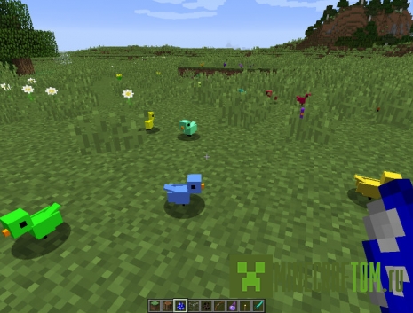 Мод Ambient Birds (Окружающие птицы) для версии 1.8 Майнкрафт Мод Ambient Birds (Окружающие птицы) для версии 1.8 Майнкрафт