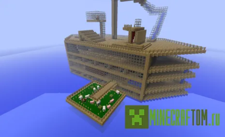 Карта Cruise Ship (Круизный корабль) для игры Майнкрафт Карта Cruise Ship (Круизный корабль) для игры Майнкрафт