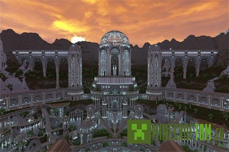 Карта The City of Adamantis (Город Адамантис) для игры Майнкрафт