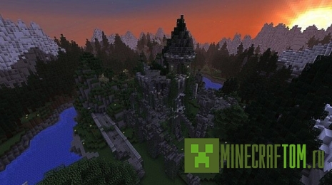 Карта TEoE: The Darkness of Hallowmere (Тьма Хэллоумера) Майнкрафт