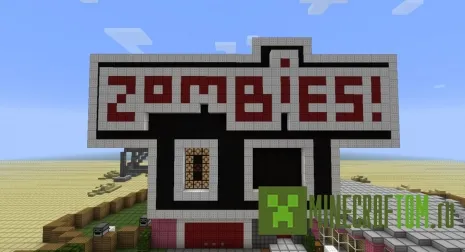 Карта Nuketown Zombie (Зомби Нюктауна) для игры Майнкрафт Карта Nuketown Zombie (Зомби Нюктауна) для игры Майнкрафт