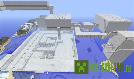 Карта Red and Blue (Красное и синее) для игры Майнкрафт Карта Red and Blue (Красное и синее) для игры Майнкрафт