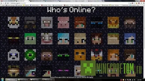 Мод The Who’s Online (Кто онлайн?) для версии 1.8 Майнкрафт Мод The Who’s Online (Кто онлайн?) для версии 1.8 Майнкрафт