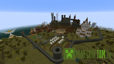 Карта Saldur City (Город Салдур) для Minecraft