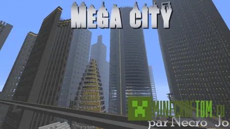 Карта Mega City (Мега-город) для Майнкрафт