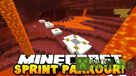 Карта Sprint Lava Parkour 2 (Бег по лаве 2) Minecraft Карта Sprint Lava Parkour 2 (Бег по лаве 2) Minecraft