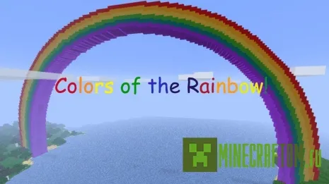 Карта Colors of the Rainbow (Цвета радуги) Minecraft