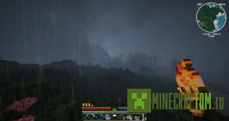 Текстур Realistic Rain (Реалистичный дождь) для 1.8 Текстур Realistic Rain (Реалистичный дождь) для 1.8