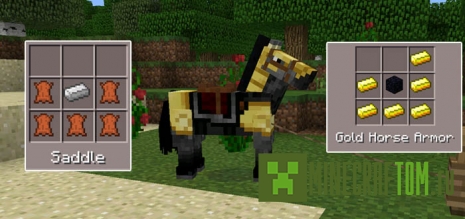 Мод Craftable Saddle & Horse Armors для 0.15.х MCPE Мод Craftable Saddle & Horse Armors для 0.15.х MCPE