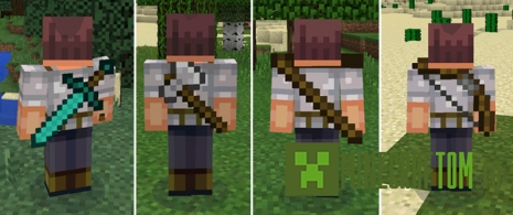 Мод BackTools (Инструменты за спиной) для 0.15.х MCPE Мод BackTools (Инструменты за спиной) для 0.15.х MCPE