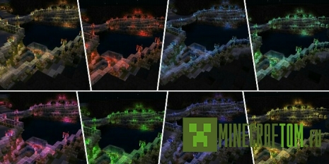 Шейдер Color Lights (Цветные огни) для MCPE