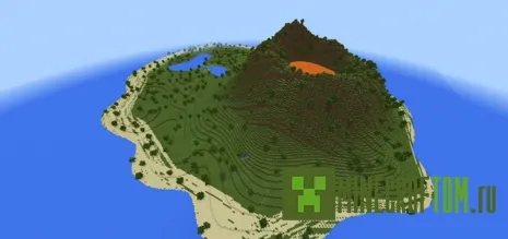 Карта Volcano Island (Остров вулкан) 1.2.07 MCPE Карта Volcano Island (Остров вулкан) 1.2.07 MCPE