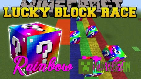 Карта Rainbow World Lucky Block Race