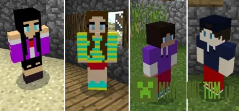Мод Humanoid Villagers (Жители гуманоиды) 0.16.0 Мод Humanoid Villagers (Жители гуманоиды) 0.16.0