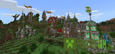 Карта Fantasy Craft (Фантазия) MCPE Карта Fantasy Craft (Фантазия) MCPE