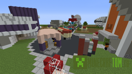 Карта Nuketown Cod Black Ops 2 Майнкрафт