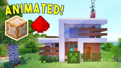 Карта Animated Self Building Redstone House Карта Animated Self Building Redstone House