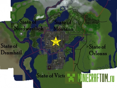 Карта Union Islands (Острова Союза)