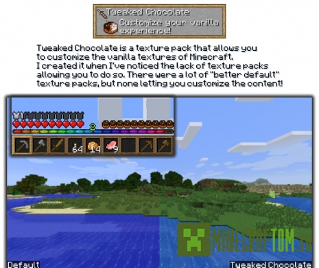 Текстуры Tweaked Chocolate (Тонкий шоколад) Текстуры Tweaked Chocolate (Тонкий шоколад)