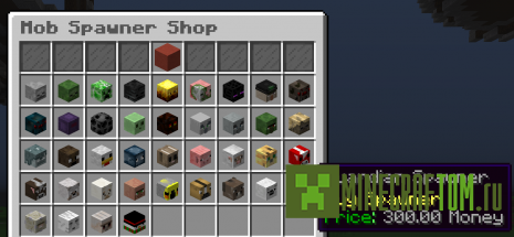 Плагин Spawner Shop (Магазин спауна) Плагин Spawner Shop (Магазин спауна)