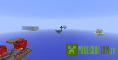 Карта Skyblock Adventure (Приключения на блоках)