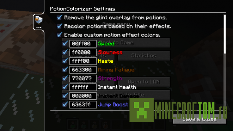 Мод Colorful Potions (Красочные зелья) Мод Colorful Potions (Красочные зелья)