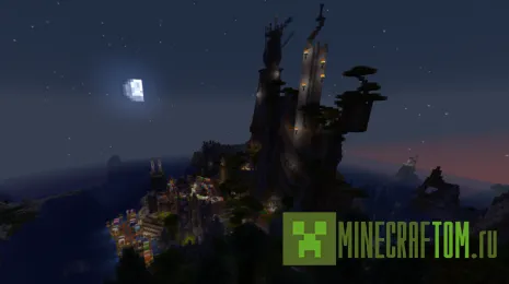 Карта Elytra Base and Village (База и деревня)