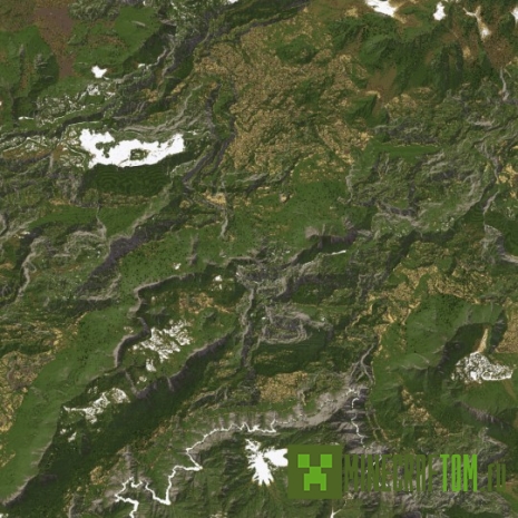 Карта Spring Highlands (Весеннее нагорье)