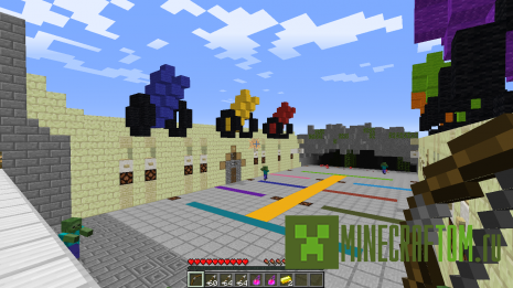 Карта Blocks vs. Zombies (Блоки и зомби)