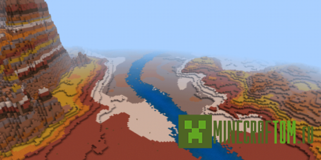 Карта Eight Custom Terrain Biomes (8 биом) Карта Eight Custom Terrain Biomes (8 биом)