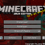 Главное меню Майнкрафт 1.16.4