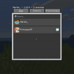 Меню социальных взаимодействий Майнкрафт 1.16.4