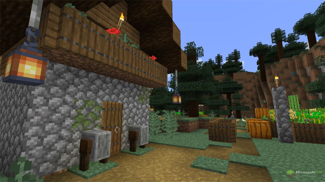 Деревня из Майнкрафт 1.14.3