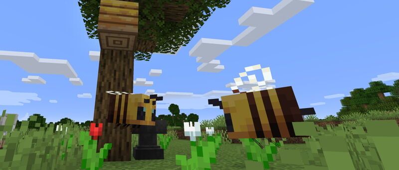 Пчелы из Майнкрафт 1.15.1