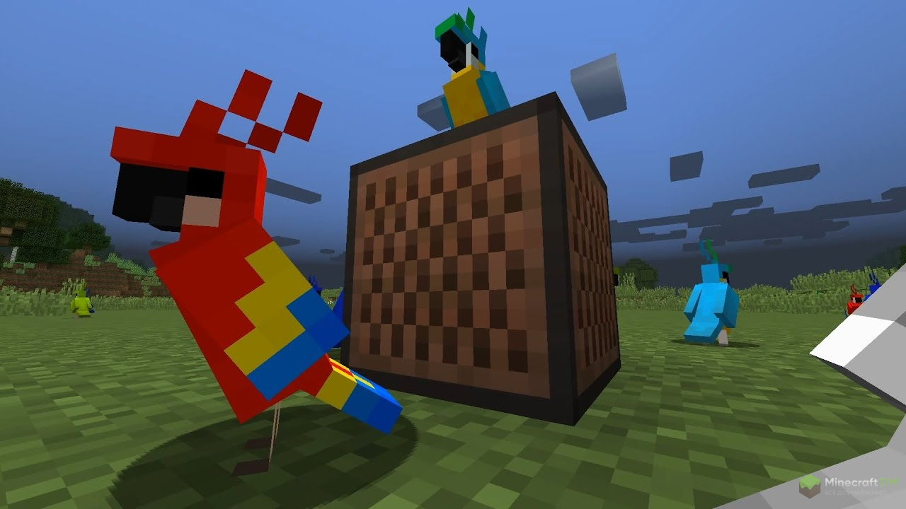 Попугаи в Майнкрафт 1.12.1