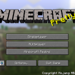 Главное меню Майнкрафт 1.11