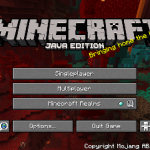 Главное меню Майнкрафт 1.16.1