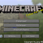 Главное меню Майнкрафт 1.9.3
