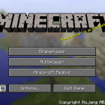 Главное меню Майнкрафт 1.8.5