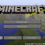 Главное меню Майнкрафт 1.7.7