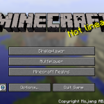 Главное меню Майнкрафт 1.8.9