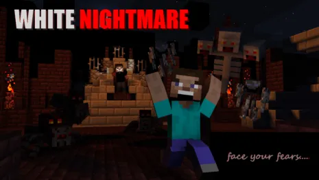 Карта White Nightmare (Белый Кошмар) для Майнкрафт 1.8