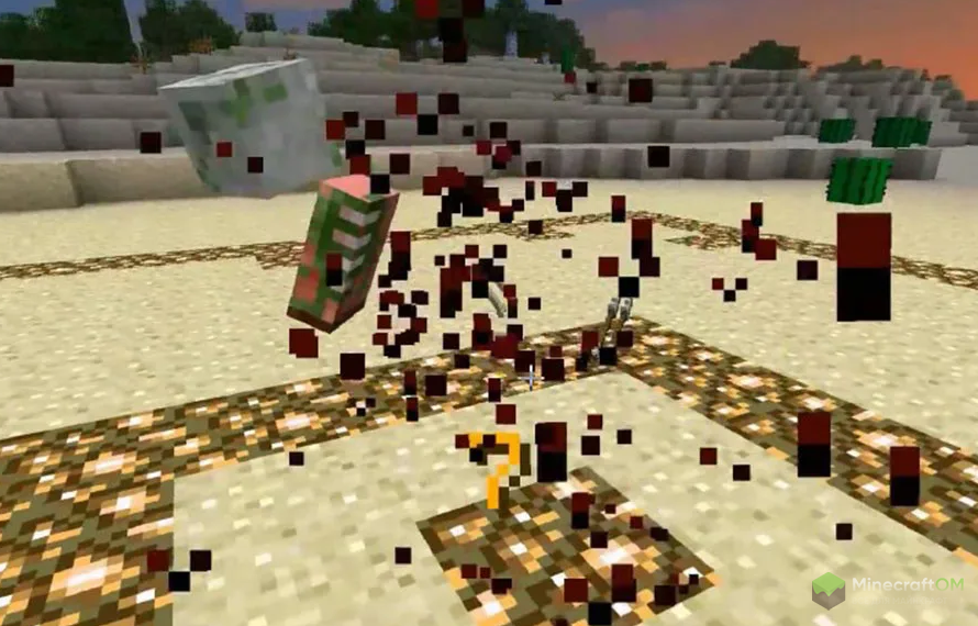 Кровавый след от свинозомби