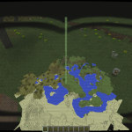 Очки виртуальной реальности с голограммой местности