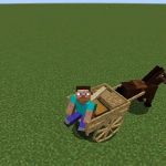 игрок сиди в повозке, в моде AstikorCarts