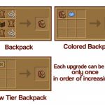 Крафт рюкзака, изменение его цвета и улучшение из мода Improved Backpacks