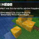 Информация о блоках меда